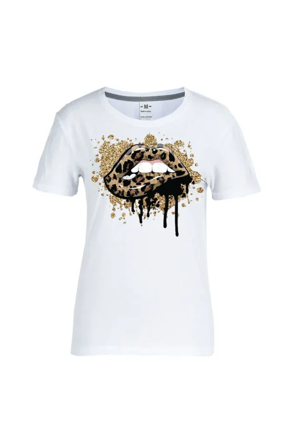 Vintage Leopard O Neck T-Shirts
