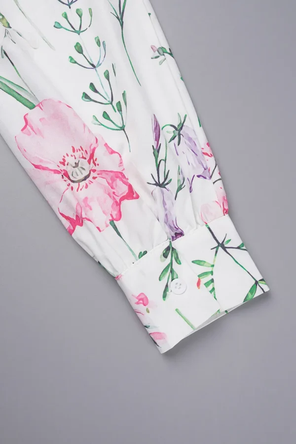 Casual Print V Neck Tops